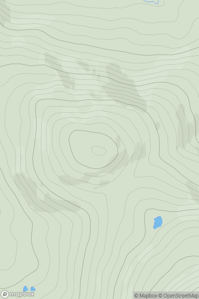 Thumbnail image for Beinn Bheag [South-East Skye and Scalpay] showing contour plot for surrounding peak